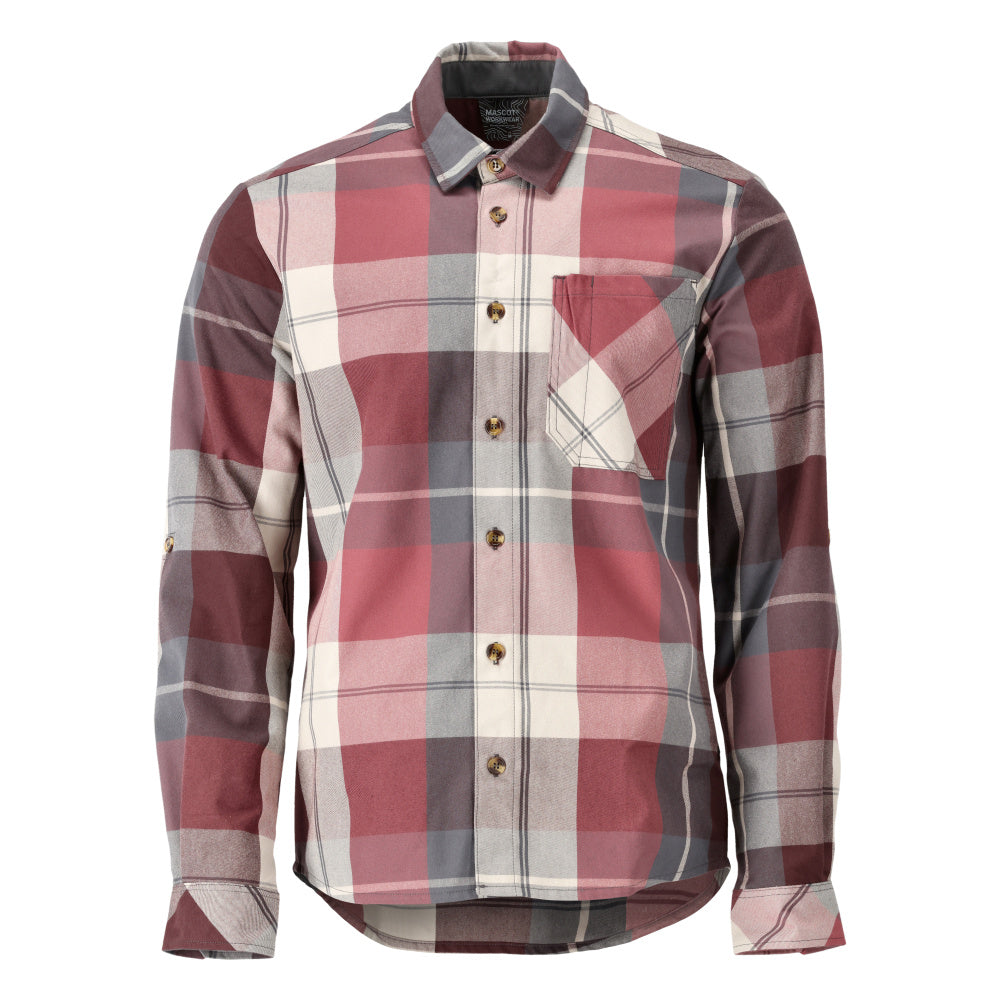 Mascot Customized Flanellen overhemd 22904-446 herfstrood geruit(299)