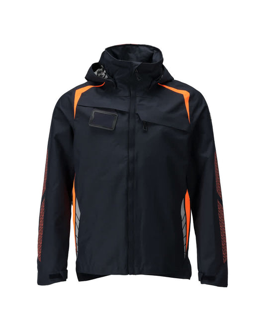 Mascot Accelerate Safe Jas 23001-231 shell waterdicht winddicht donker marineblauw-fluu oranje(01014)
