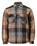 Mascot Customized Overhemd 23104-446 flanel teddy bont voering notenbruin geruit(598)