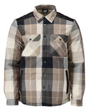 Mascot Customized Overhemd 23104-446 flanel teddy bont voering donkerzand geruit(599)