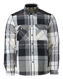 Mascot Customized Overhemd 23104-446 flanel teddy bont voering steengrijs geruit(899)