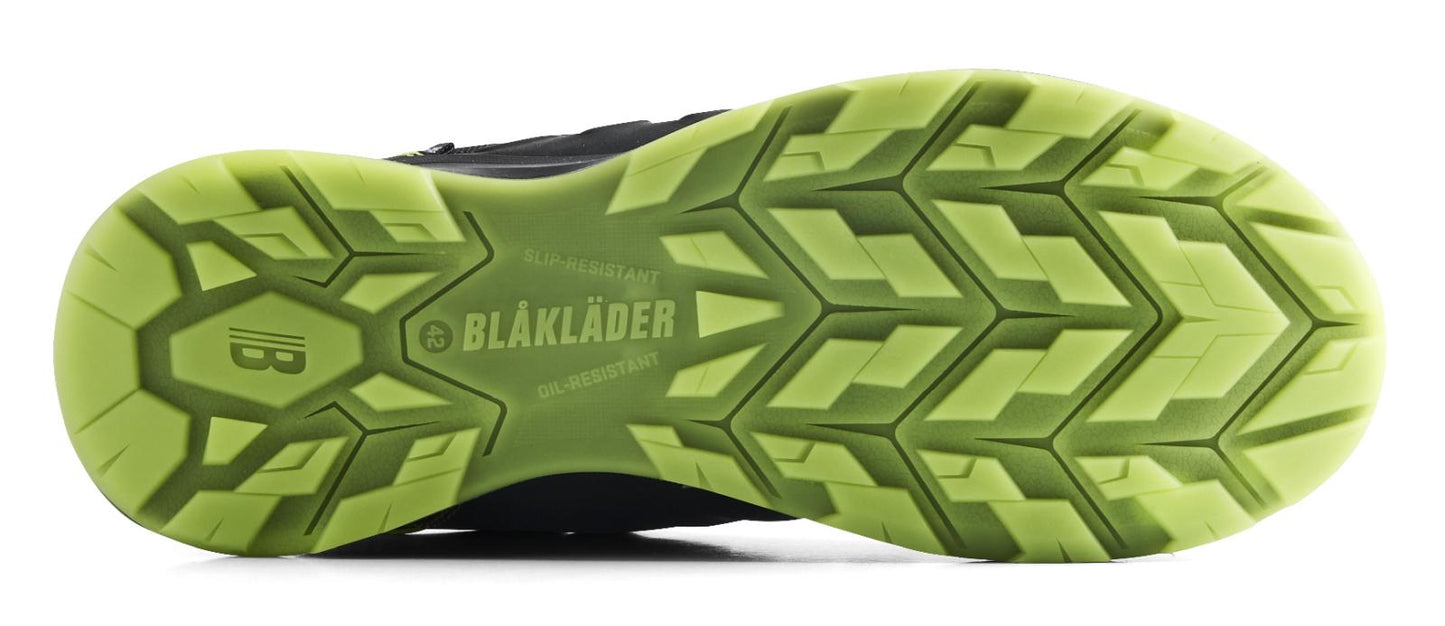 Printer New Shoes Sprinter Veiligheidsschoenen 24120 S3S zwart-limoengroen(9943)