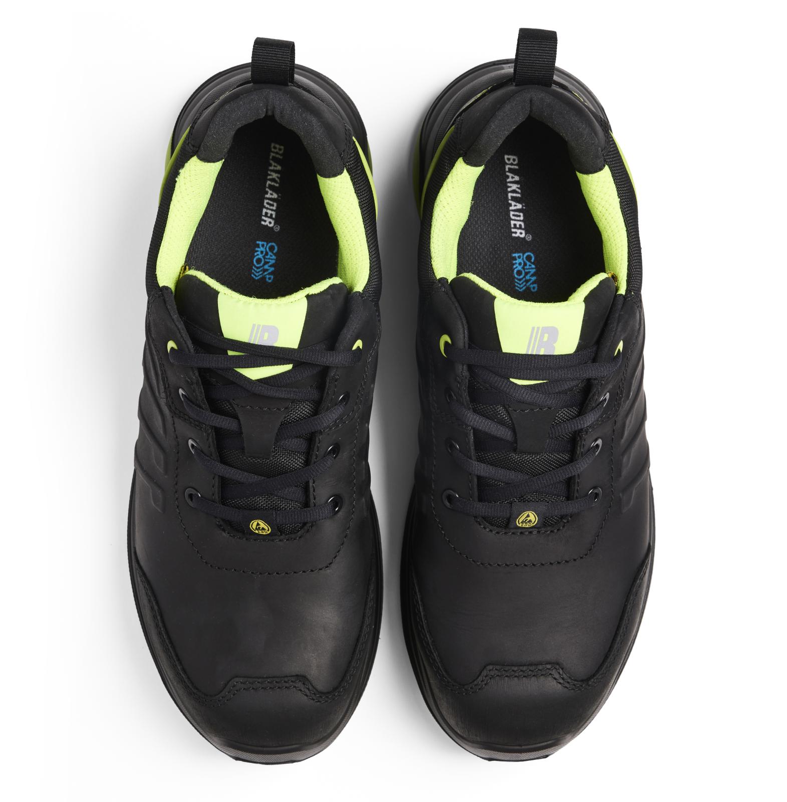 Printer New Shoes Sprinter Veiligheidsschoenen 24120 S3S zwart-limoengroen(9943)