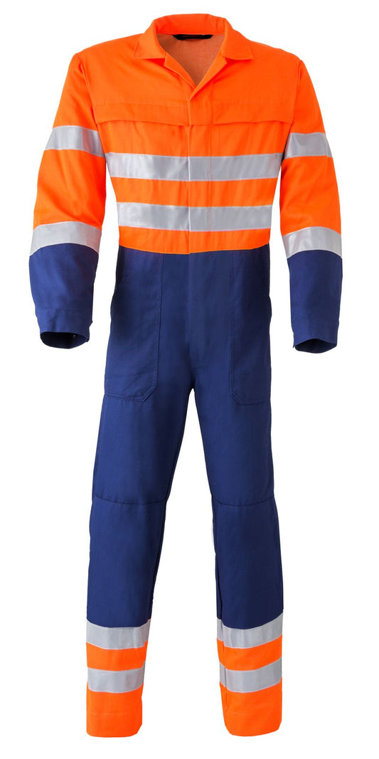 Havep Overalls 2415 donkerblauw-fluo oranje(AAF)