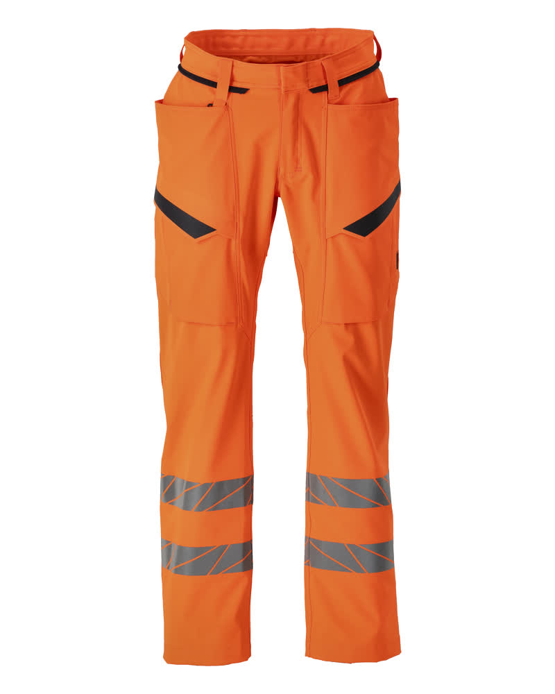 Mascot Accelerate Safe Broek 24279-510 dijbeenzakken Ultimate Stretch waterafstotend HiVis fluo oranje(14)