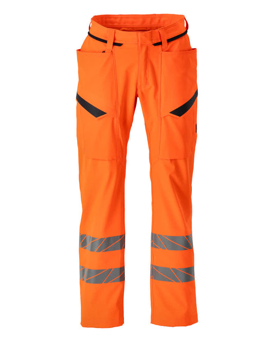 Mascot Accelerate Safe Broek 24279-510 dijbeenzakken Ultimate Stretch waterafstotend HiVis fluo oranje(14)
