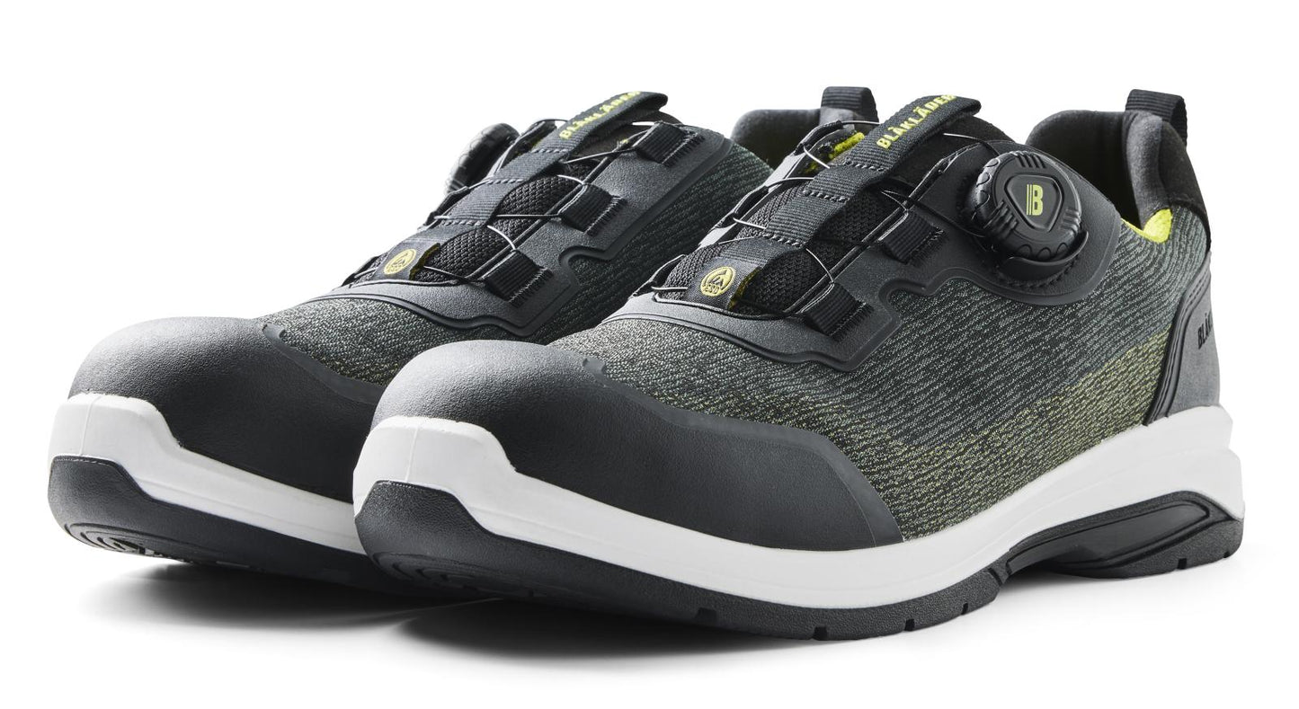 Blaklader New Shoes Cradle Veiligheidsschoenen laag S3L FO SR SC 24380 legergroen-geel(4633)