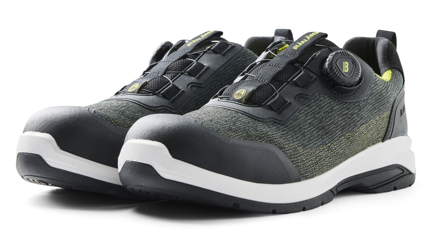 Blaklader New Shoes Cradle Veiligheidsschoenen laag S3L FO SR SC 24380 legergroen-geel(4633)