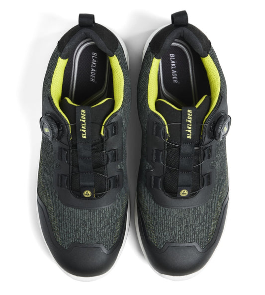 Blaklader New Shoes Cradle Veiligheidsschoenen laag S3L FO SR SC 24380 legergroen-geel(4633)