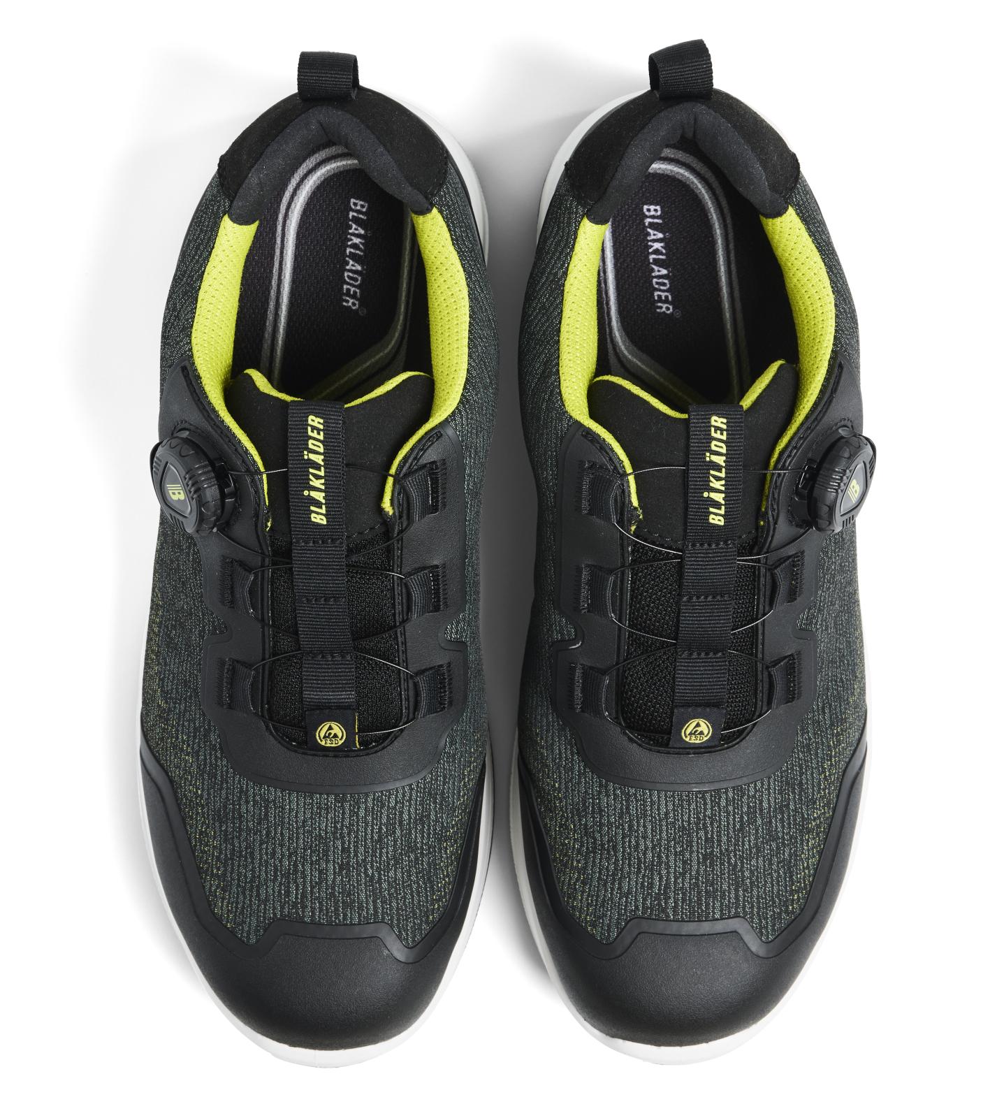 Blaklader New Shoes Cradle Veiligheidsschoenen laag S3L FO SR SC 24380 legergroen-geel(4633)