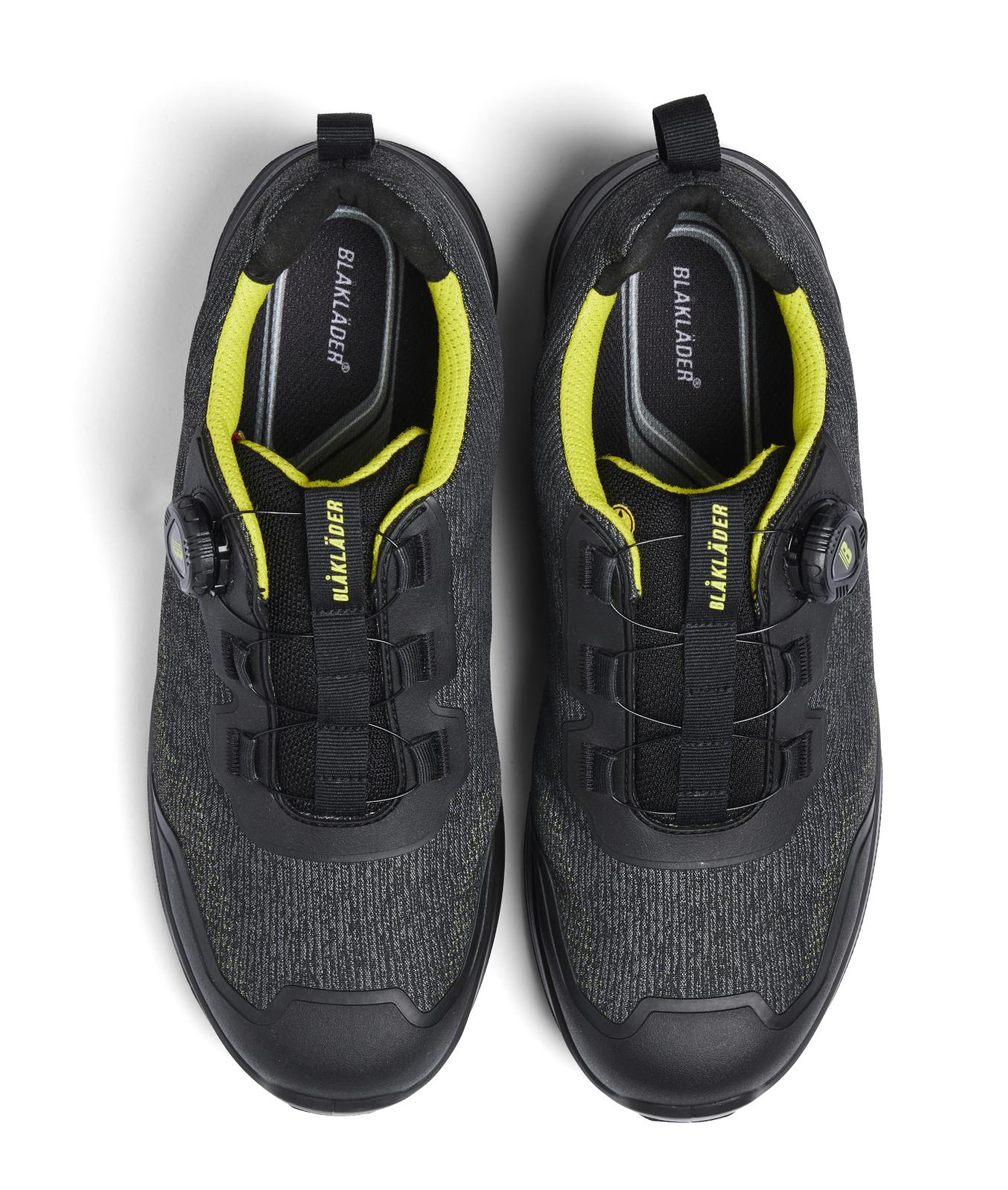 Blaklader New Shoes Cradle Veiligheidsschoenen laag S3L FO SR SC 24380 zwart-fluo geel(9933)