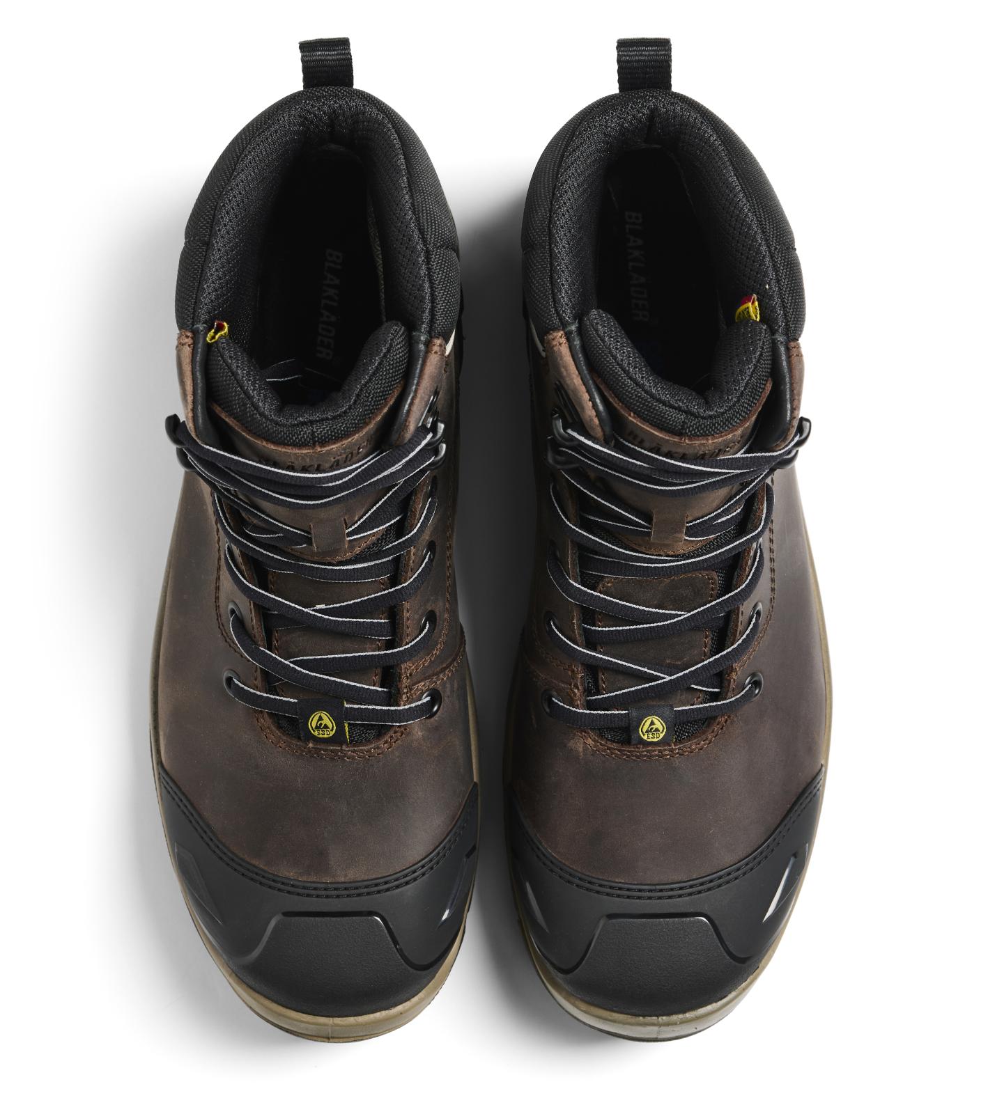 Blaklader New Shoes Elite Veiligheidsschoenen 24390 Hoog S3 SRC WR ESD Waterdicht bruin-zwart(7899)