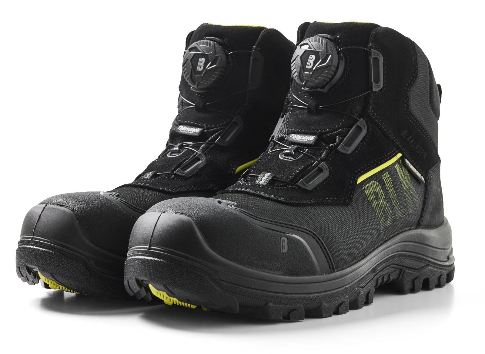 Blaklader New Shoes Storm Veiligheidsschoenen 24780 hoog S3 SRC HRO WR CI zwart-fluo geel(9933)