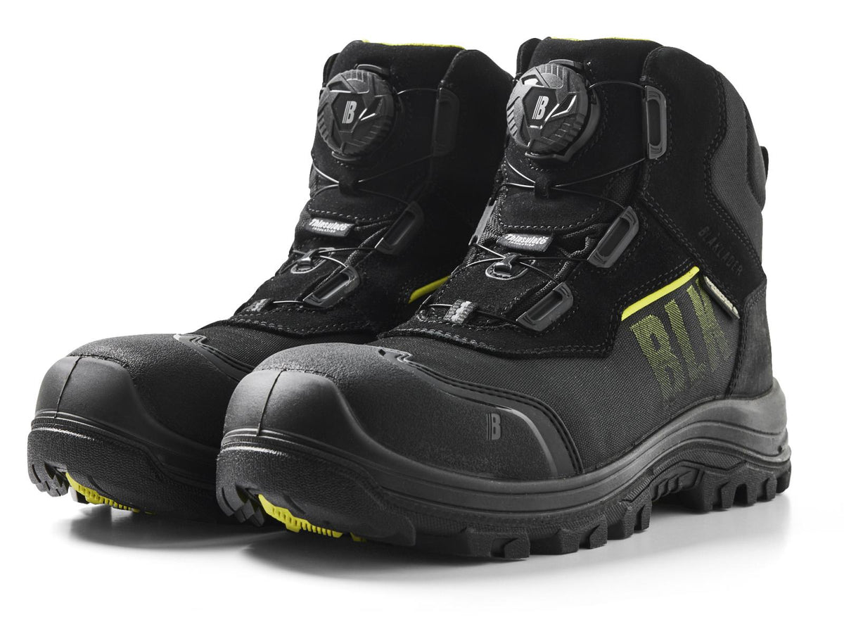 Blaklader New Shoes Storm Veiligheidsschoenen 24780 hoog S3 SRC HRO WR CI zwart-fluo geel(9933)
