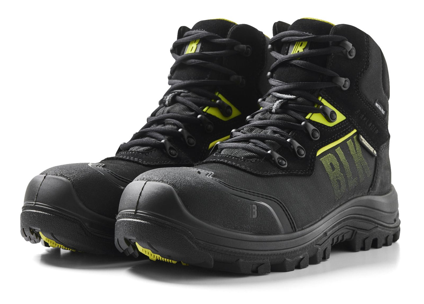 Blaklader New Shoes Storm Veiligheidsschoenen 24790 hoog S3 SRC HRO WR CI zwart-fluo geel(9933)