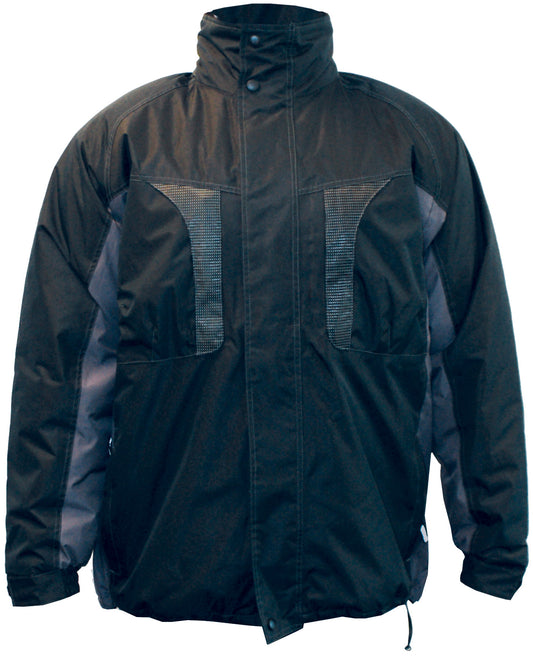 M-Wear Parka 8520 zwart-grijs