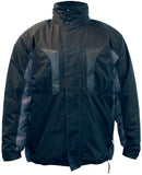M-Wear Parka 8520 zwart-grijs
