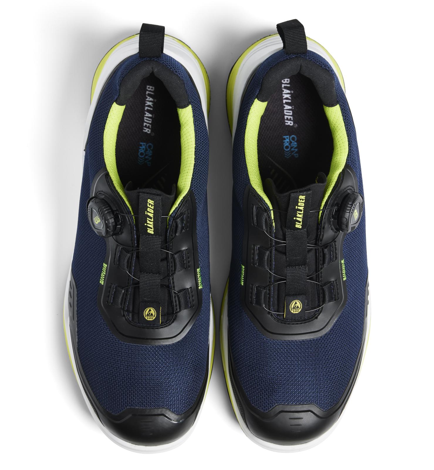 Blaklader New Shoes Striker Veiligheidsschoenen 24860 S3S FO SR HRO SC donker marineblauw-limoengroen(8643)