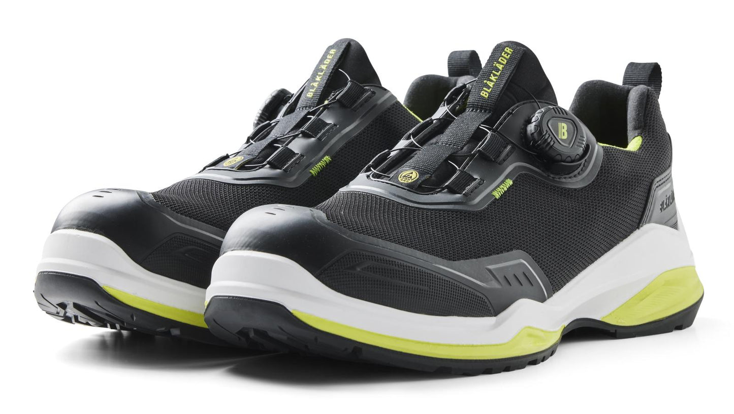 Blaklader New Shoes Striker Veiligheidsschoenen 24860 S3S FO SR HRO SC zwart-limoengroen(9943)
