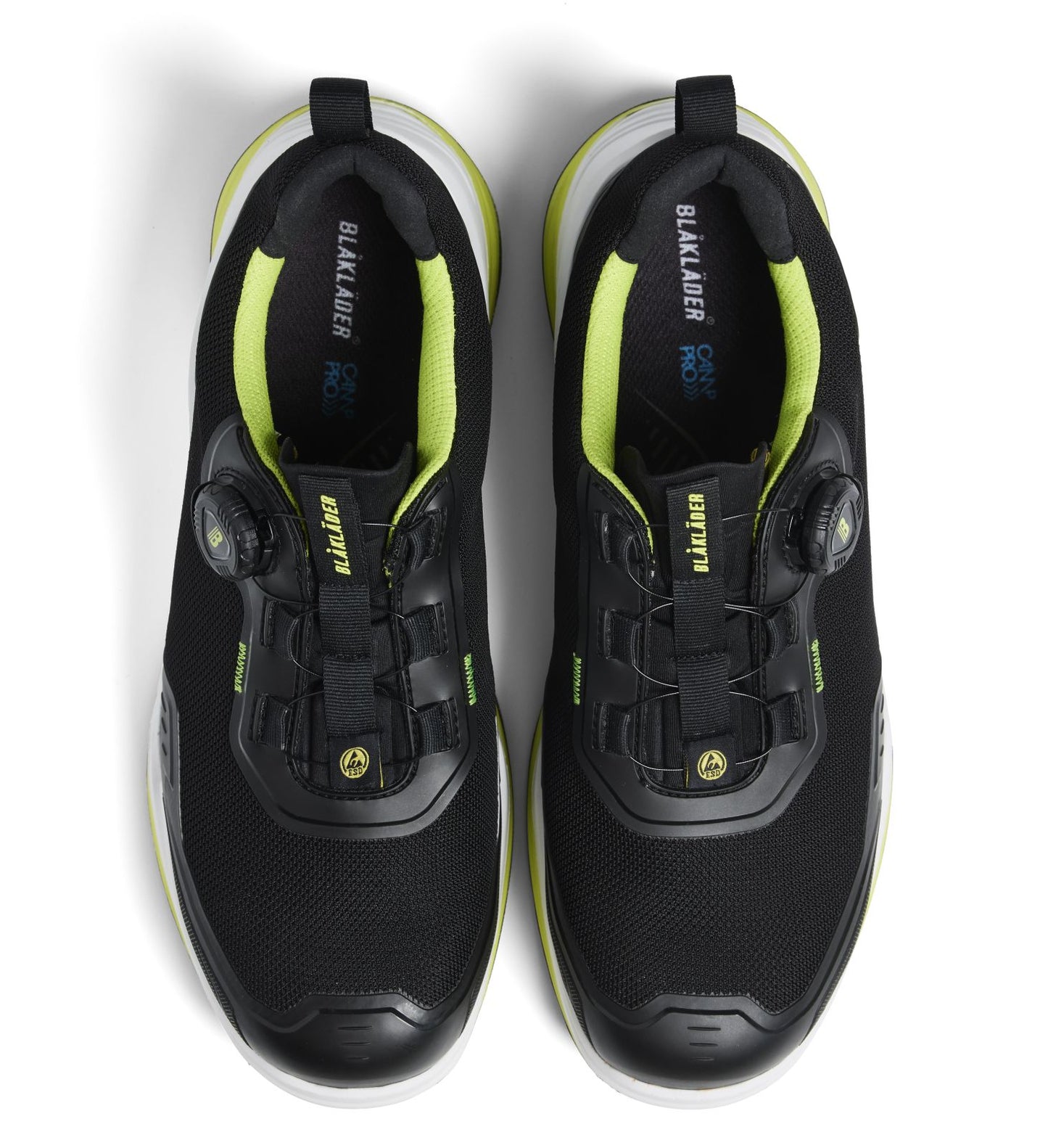 Blaklader New Shoes Striker Veiligheidsschoenen 24860 S3S FO SR HRO SC zwart-limoengroen(9943)