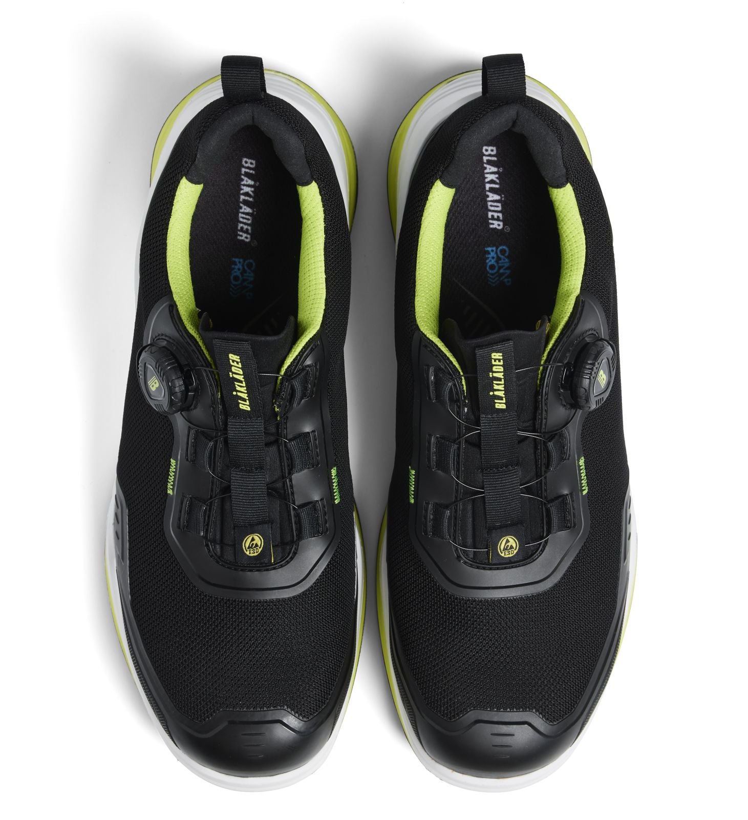 Blaklader New Shoes Striker Veiligheidsschoenen 24860 S3S FO SR HRO SC zwart-limoengroen(9943)