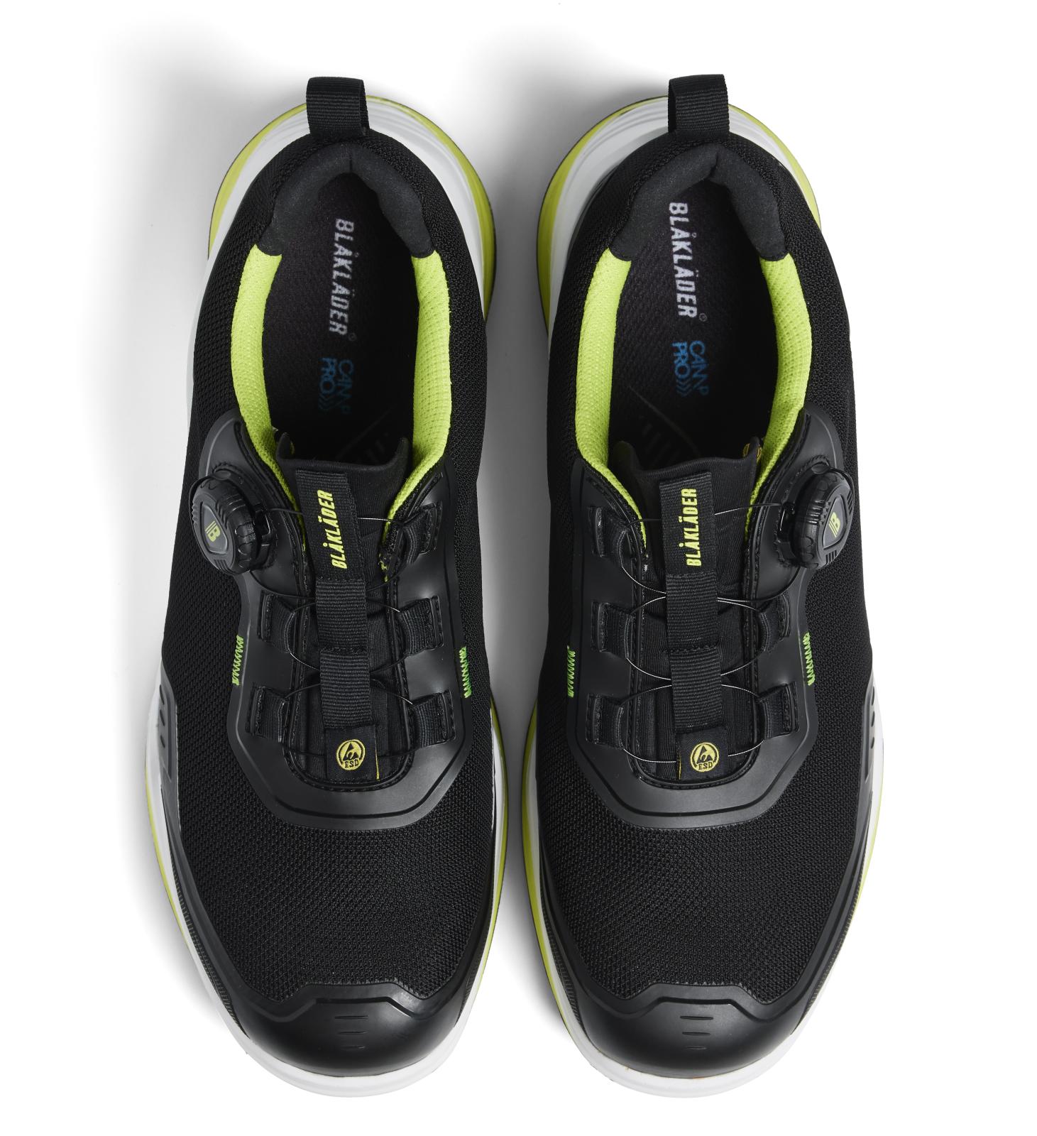 Blaklader New Shoes Striker Veiligheidsschoenen 24860 S3S FO SR HRO SC zwart-limoengroen(9943)