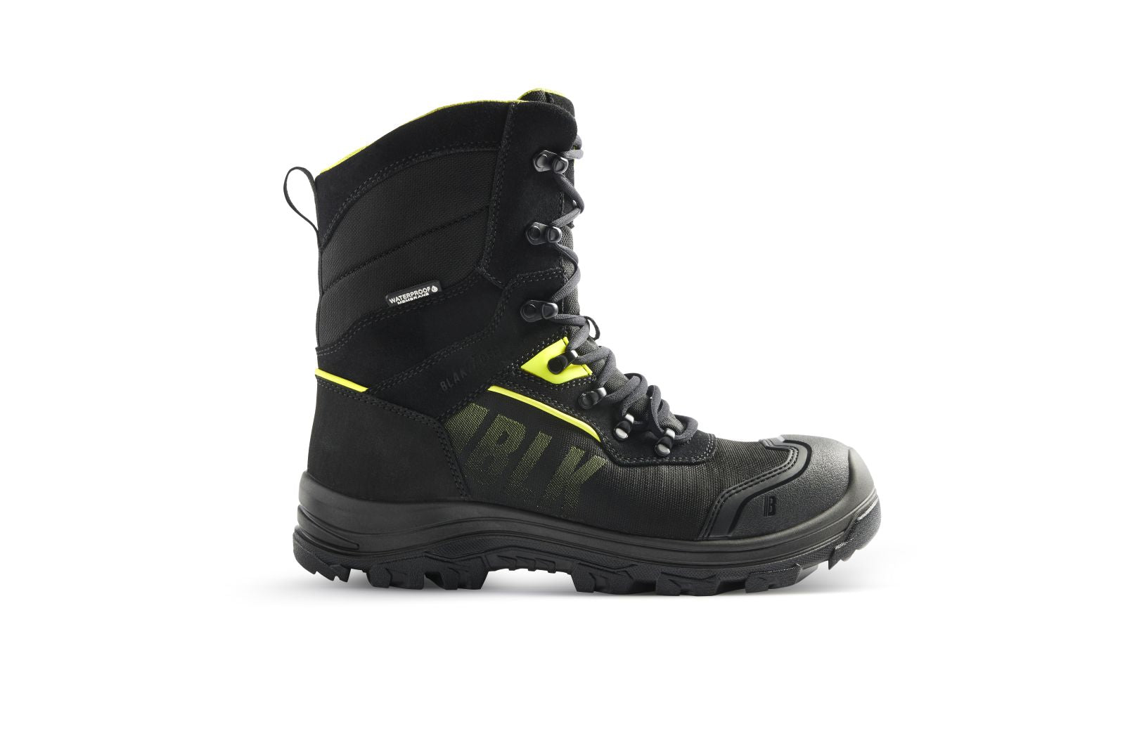 Blaklader New Shoes Storm Veiligheidsschoenen 24900 hoog winter  S3 SRC HRO WR CI zwart-fluo geel(9933)