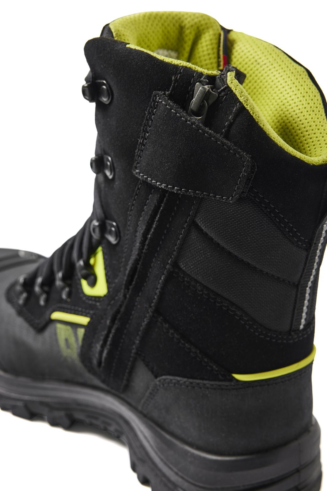 Blaklader New Shoes Storm Veiligheidsschoenen 24900 hoog winter  S3 SRC HRO WR CI zwart-fluo geel(9933)