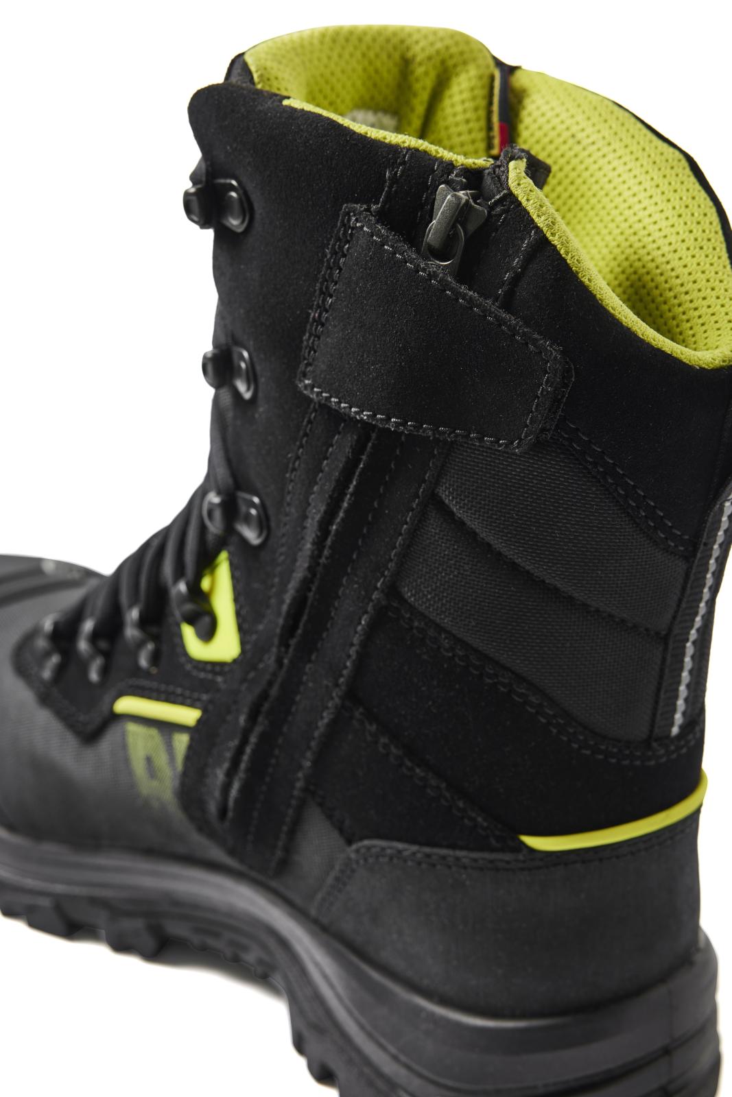 Blaklader New Shoes Storm Veiligheidsschoenen 24900 hoog winter  S3 SRC HRO WR CI zwart-fluo geel(9933)