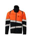 Mascot Accelerate safe Trui 25003-315 Fleece rits donker marineblauw-fluu oranje(01014)