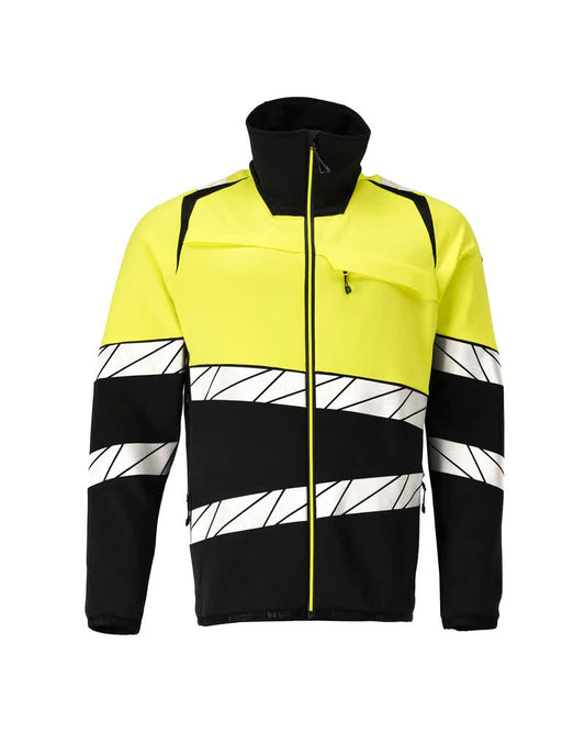 Mascot Accelerate safe Trui 25003-315 Fleece rits zwart-fluo geel(0917)