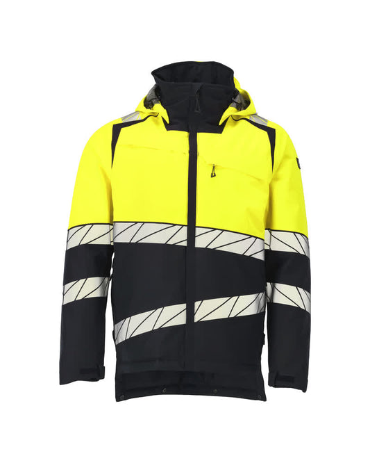 Mascot Accelerate safe Winterjas 25035-231 HiVis donker marineblauw-fluo geel(01017)