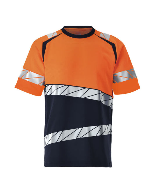 Mascot Accelerate safe T-shirt 25082-771 HiVis donker marineblauw-fluu oranje(01014)