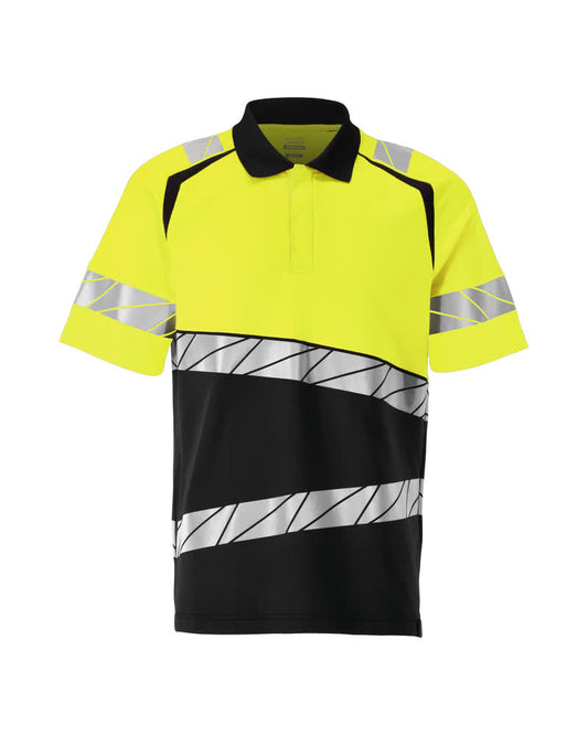 Mascot Accelerate safe Poloshirt 25083-771 HiVis zwart-fluo geel(0917)