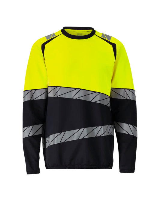 Mascot Accelerate safe Sweatshirt 25084-781 HiVis donker marineblauw-fluo geel(01017)