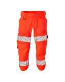 Mascot Accelerate safe Driekwart broek 25249-236 kniezakken HiVis fluo rood(222)