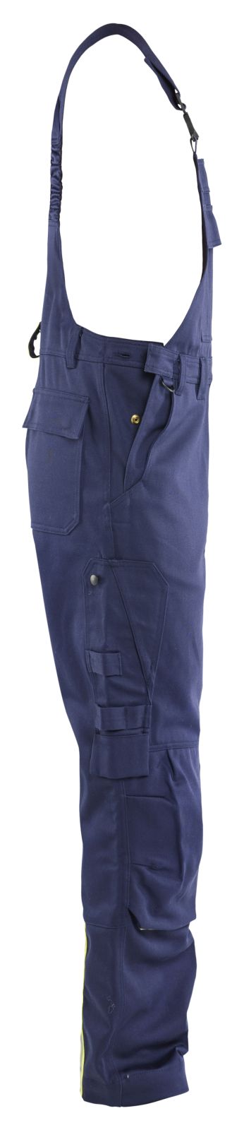 Blaklader bretelbroeken 26011501 marineblauw-fluo geel(8933)