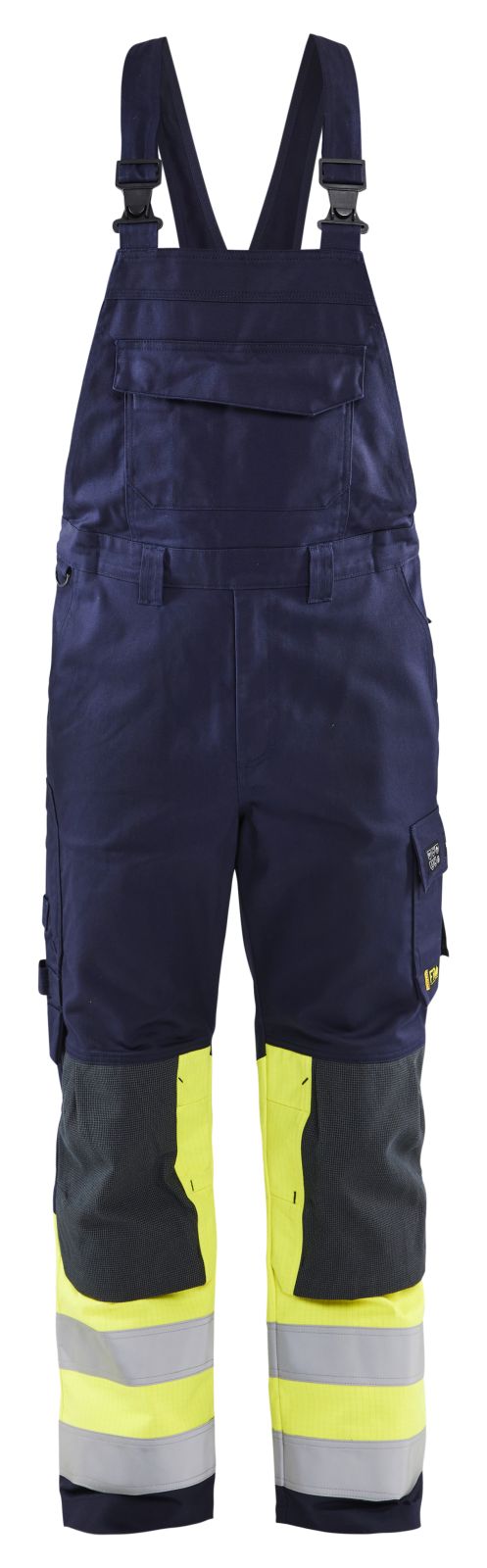 Blaklader tuinbroek 26071514 marineblauw-fluo geel(8933)