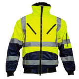 OXXA Essential Pilotjack Agatha 0962 HiVis Uitneembare voering- mouwen fluo geel-marineblauw