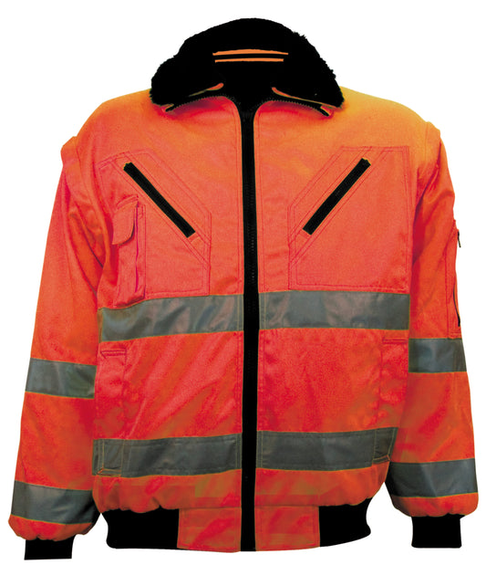 OXXA Essential Jassen Akila 0976 HiVis Uitneembare voering- mouwen fluo-oranje