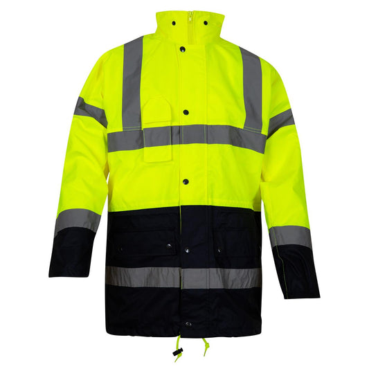 OXXA Essential Jassen Alberto 0980 Uitneembare voering- mouwen fluo geel-marineblauw