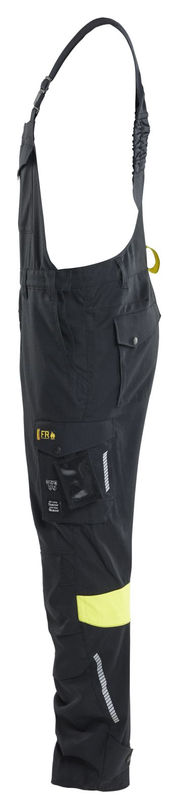 Blaklader Vlamvertragend Multinorm Bretelbroeken 26171512 inherent waterafstotend zwart-fluo geel(9933)