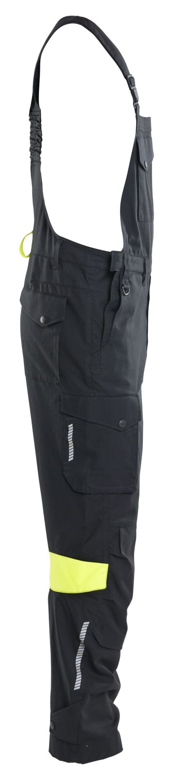 Blaklader Vlamvertragend Multinorm Bretelbroeken 26171512 inherent waterafstotend zwart-fluo geel(9933)