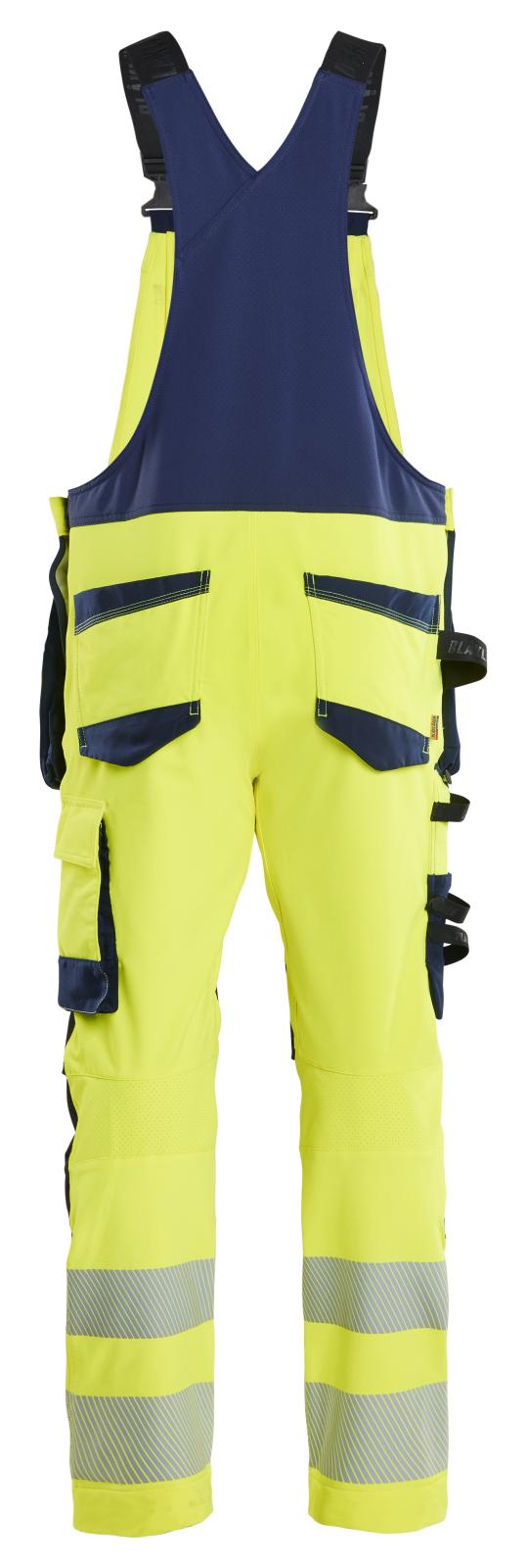Blaklader High Vis Bretelbroeken 26261648 4-weg stretch HiVis fluo geel-marineblauw(3389)