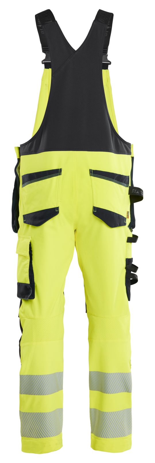 Blaklader High vis 4-weg stretch Bretelbroeken 26261648 HiVis fluo geel-zwart(3399)
