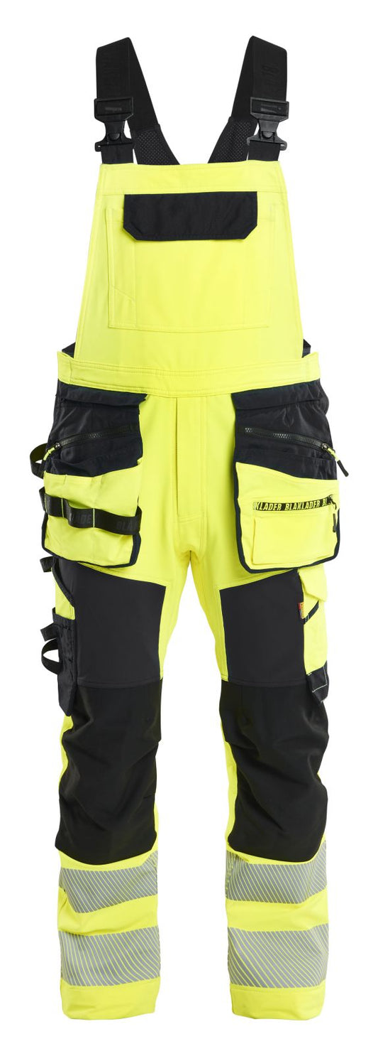 Blaklader High vis 4-weg stretch Bretelbroeken 26261648 HiVis fluo geel-zwart(3399)