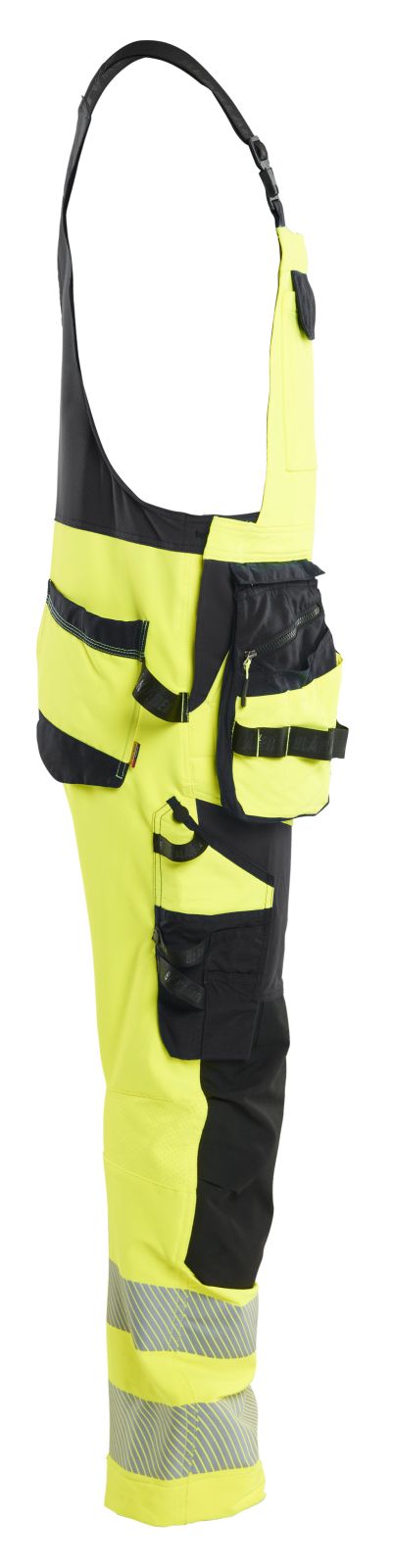 Blaklader High vis 4-weg stretch Bretelbroeken 26261648 HiVis fluo geel-zwart(3399)