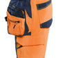 Blaklader High Vis Bretelbroeken 26261648 4-weg stretch HiVis fluo oranje-marineblauw(5389)