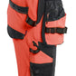 Blaklader High vis 4-weg stretch Bretelbroeken 26261648 HiVis fluo rood-zwart(5599)