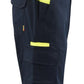 Blaklader Industrie/Service Bretelbroeken 26441832 Industrie Stretch donker marineblauw-fluo geel(8633)